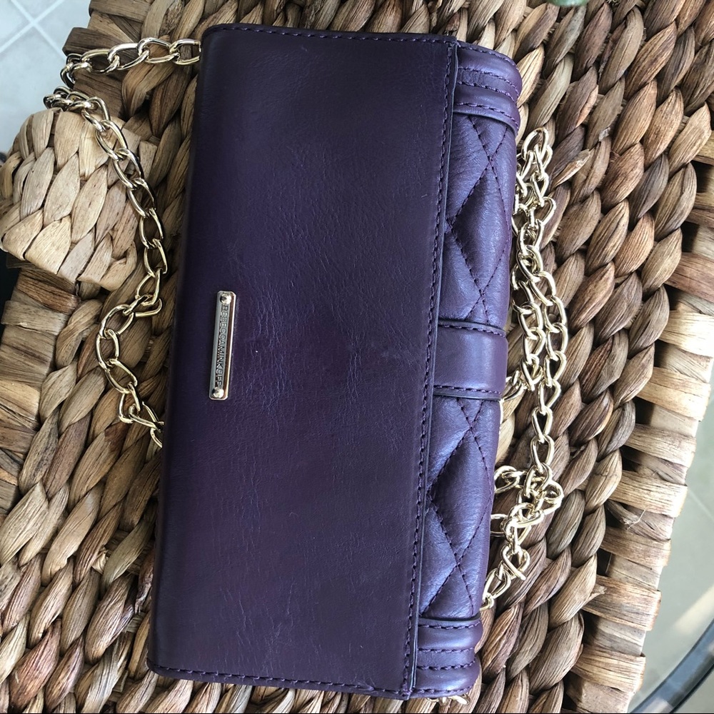REBECCA MINKOFF LOVE CLUTCH/GOLD CHAIN SH. BAG - Picture 3 of 7